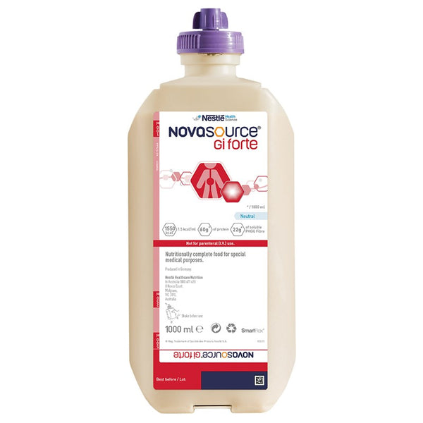 Novasource GI Forte SmartFlex Neutral 1000mL RTH Bottle | Carton of 9