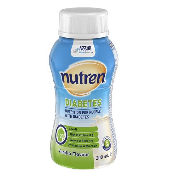 Nutren Diabetes Vanilla 200mL Bottle | Carton of 24