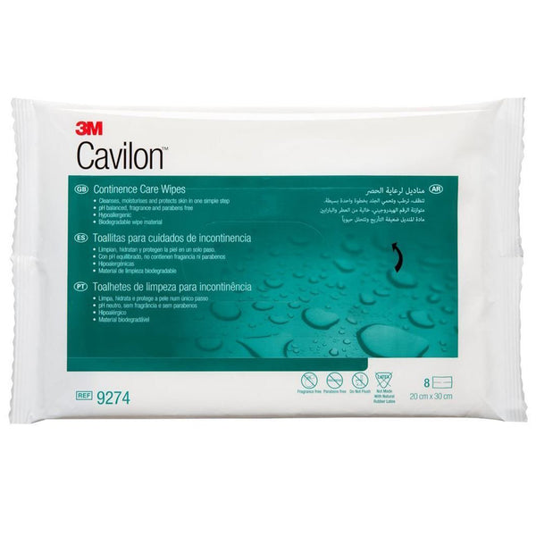 3M Cavilon Continence Care Wipes | Pack of 8 wipes