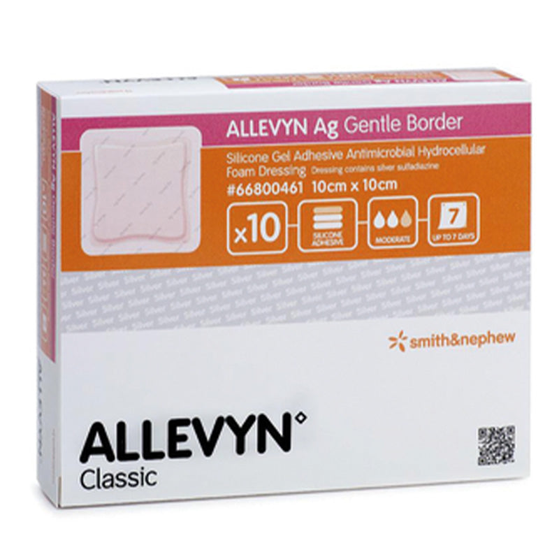 Allevyn Ag Gentle Border Foam Dressing | Pack of 10 Allevyn Ag Gentle Border Foam Dressing | Pack of 10