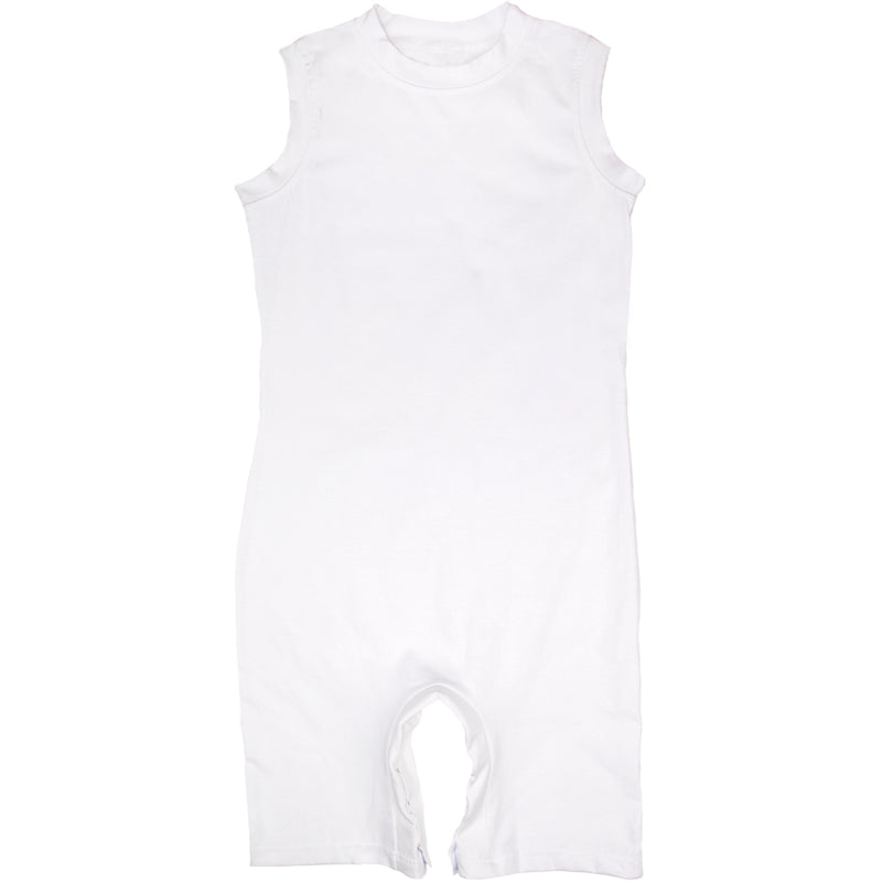 Kid's Sleeveless with Short Legs Onesie, Studs at Crotch, Body Suit