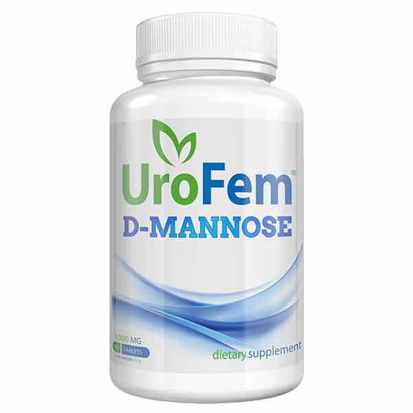 UroFem D-Mannose 1000mg, Bottle of 50 Tablets