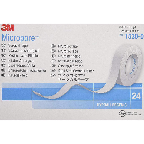 3M Micropore Tape 12mm x 9.1mt | Pack of 24 Rolls