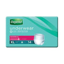 Depend Underwear Normal | Carton of 56