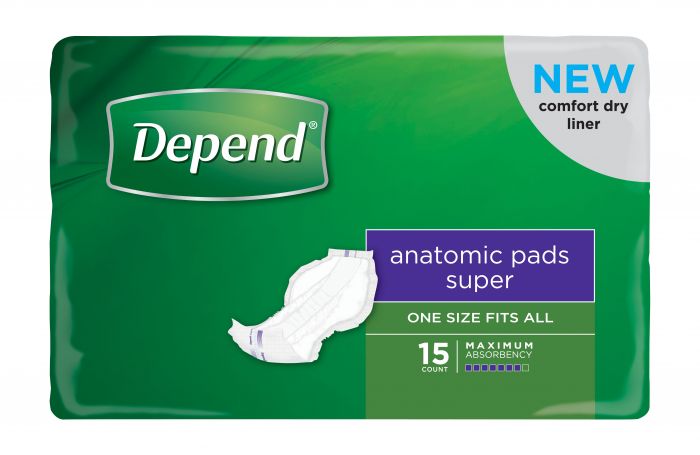 Depend Anatomic Pads | Packet