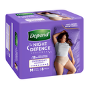 Depend Night Defence Underwear for Women | Pack of 8