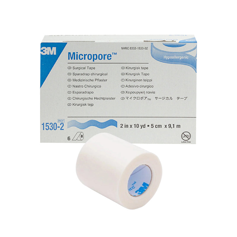 3M Micropore Tape 50mm x 9.1m | Pack of 6 rolls
