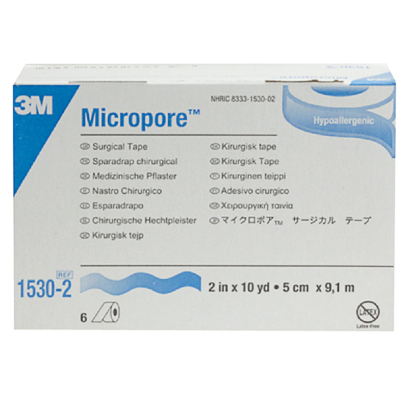 3M Micropore Tape 50mm x 9.1m | Pack of 6 rolls