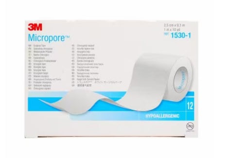 3M Micropore Tape 25mm x 9.1mt | Pack of 12 rolls
