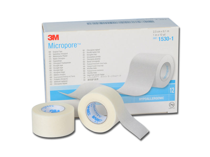 3M Micropore Tape 25mm x 9.1mt | Pack of 12 rolls