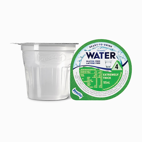 Precise Ready-To-Drink Extremely Thick/Level 4 Water 185mL Cups | Carton of 12