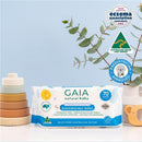 GAIA Natural Baby 99.5% Pure Water Wipes Pack of 70 twin-pack lifestyle view