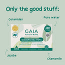 GAIA Natural Baby Water Wipes + Ceramides Pack of 280 product feature view
