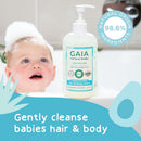 GAIA Natural Baby Hair & Body Wash 500mL product view 6