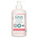 GAIA Natural Baby Moisturiser 500mL pump bottle front product view