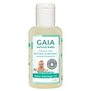 GAIA Natural Baby Massage Oil 125mL front product view