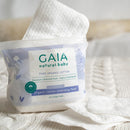 GAIA Natural Baby Organic Cotton Cleansing Pads Pack of 40 with textured cotton pads