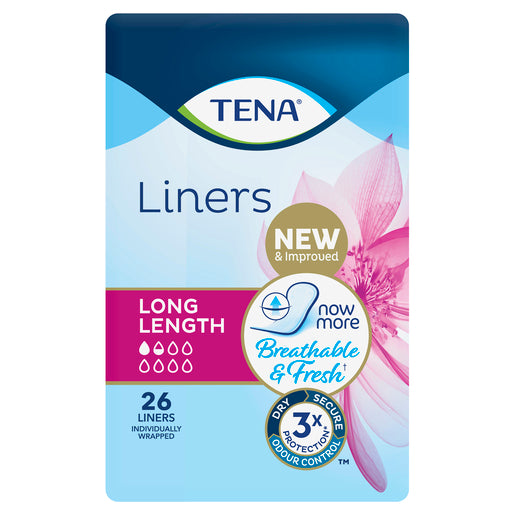 TENA Liners Long Length | Pack of 26