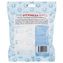 Ocean Healthcare Sickness Bags 3 Pack back label with directions and barcode