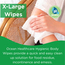 Ocean Healthcare Hygienic Body Wipes (33x23cm) | Pack of 50