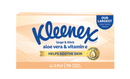 Kleenex Facial Tissues Aloe Vera & Vitamin E Large N Thick 3 Ply, 70 tissues per pack | Carton of 24 packs