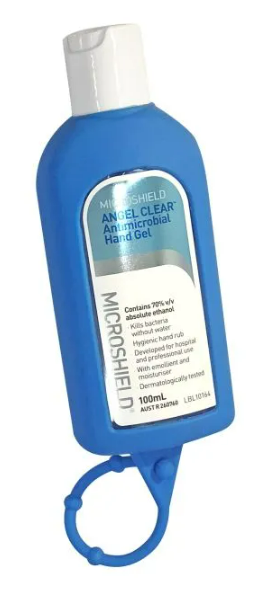 Microshield Reusable Silicone holder for use with 100mL Sanitiser | Each