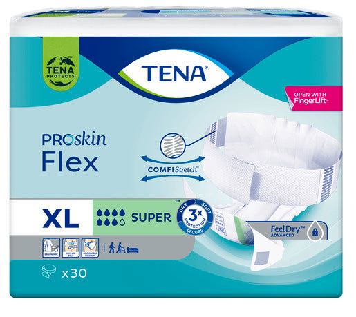 TENA Flex PROskin Super | Pack of 30