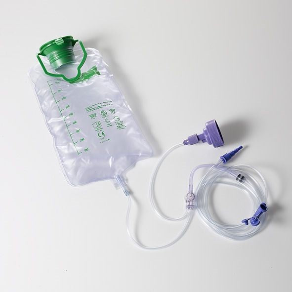 Medciation Pot Kangaroo Joey RTH 3-in-1 feed & flush set with inline medication port