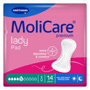 MoliCare premium lady pad packaging with pink and blue design