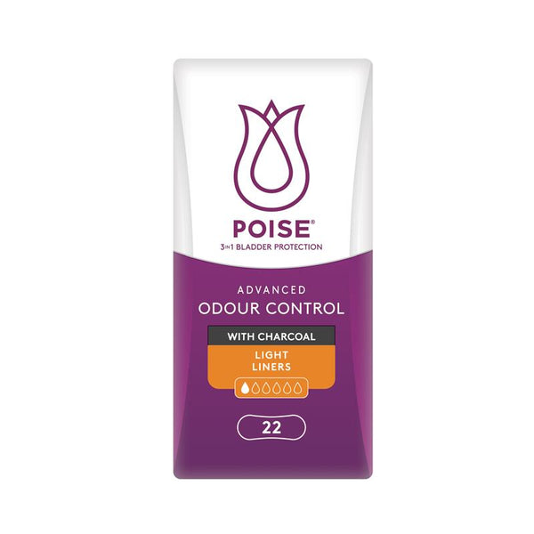 Poise Light Liner with Charcoal 25mL | Pack of 22