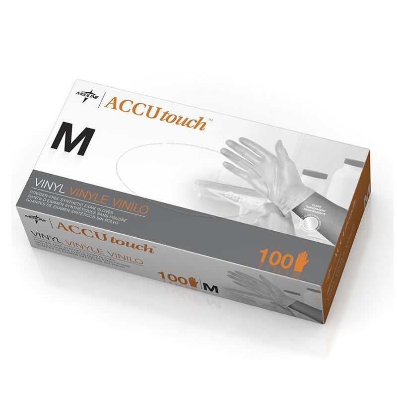 Accutouch Powder Free Vinyl Clear Gloves | Pack