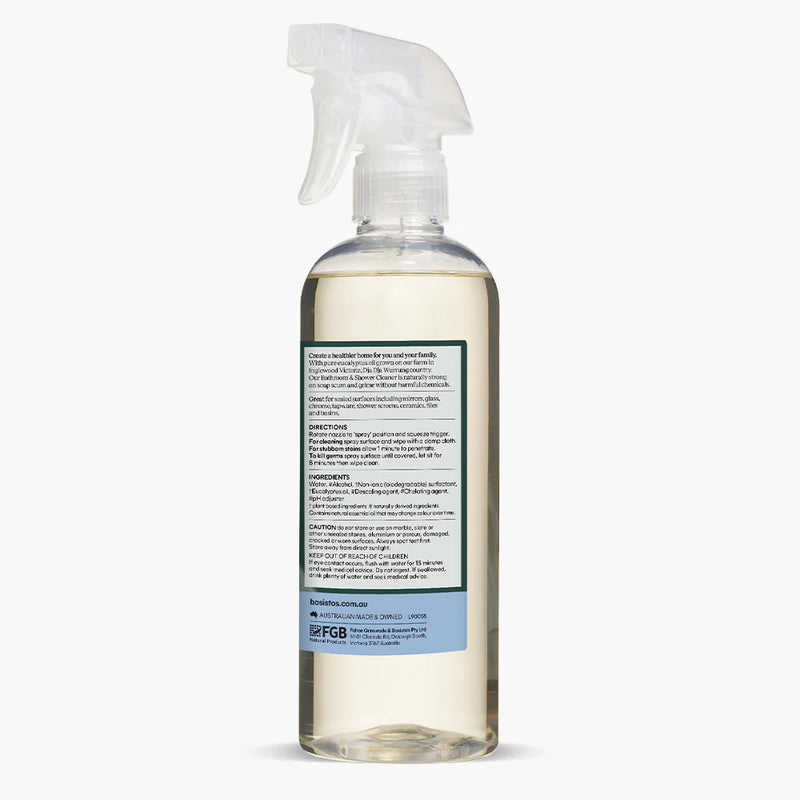 Bosisto's Bathroom & Shower Cleaner 500mL Bottle