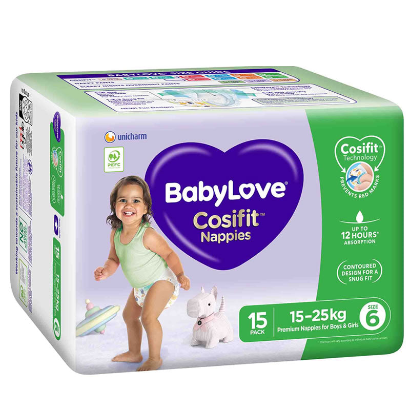 BabyLove Cosifit Nappies Junior 15-25kg packaging