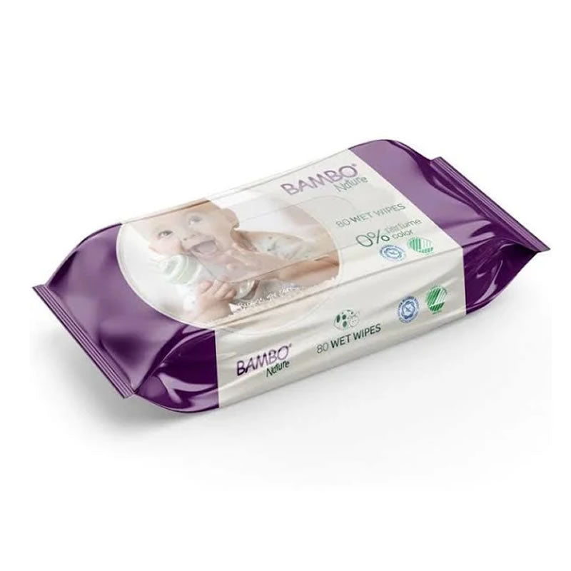 Bambo Nature Baby Wipes, Carton of 12 Packs