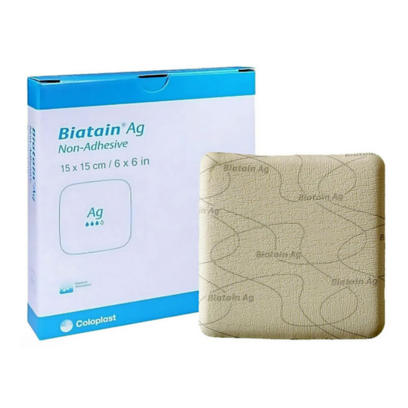 Biatain Ag Anti Bacterial Non-Adhesive Foam Dressing | Pack of 5