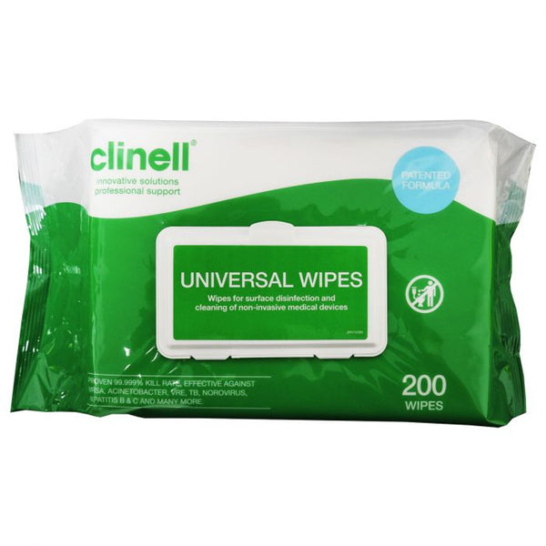 Clinell Universal Sanitising Wipes | 200 pack