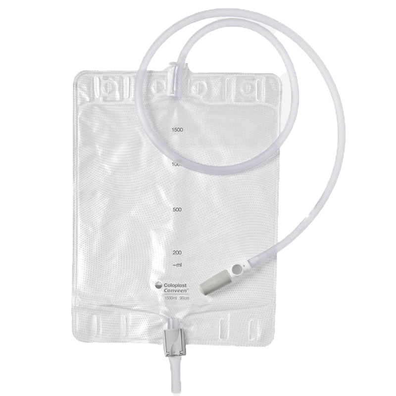 Conveen Overnight Bags, Non-Sterile, 90cm Tube with 1500ml Capacity | Pack of 10