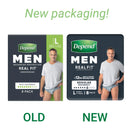 Depend Real Fit Underwear for Men | Pack of 8
