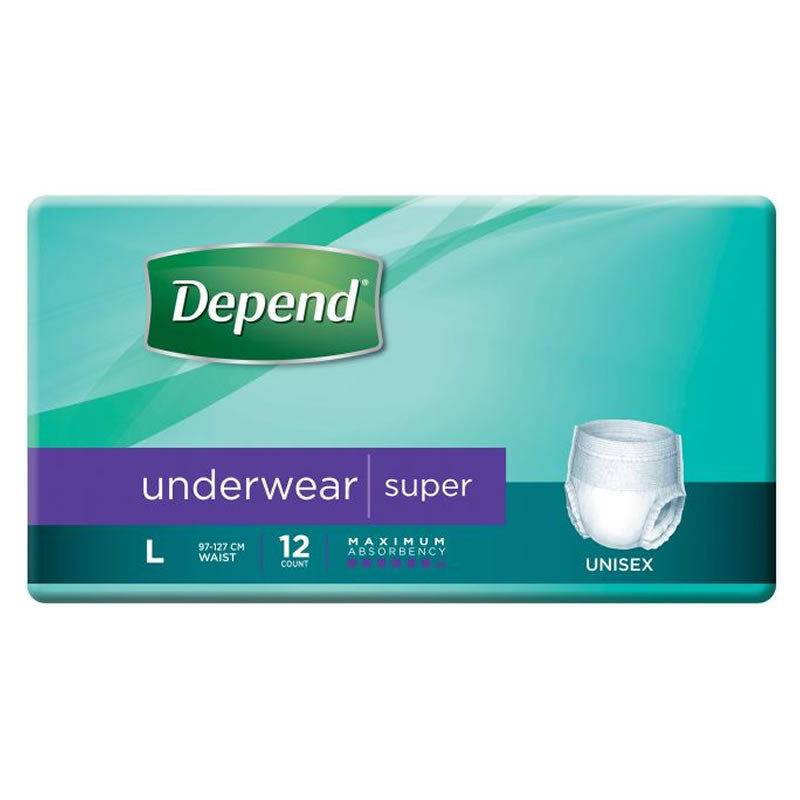 Depend Underwear SUPER | Packet of 12