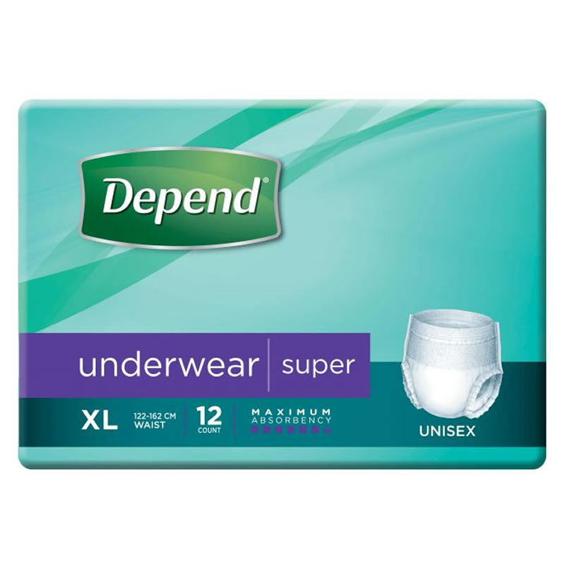 Depend Underwear SUPER | Packet of 12