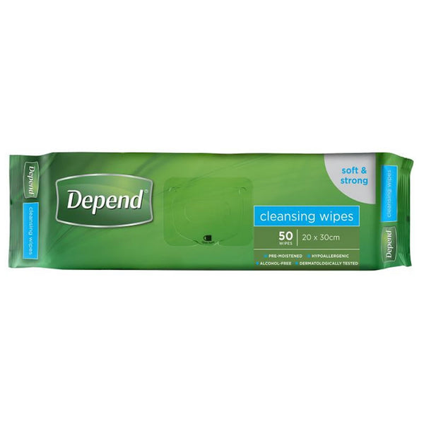 Depend Wipes | Pack of 50