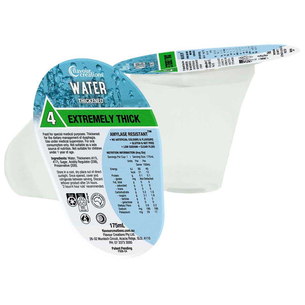 Flavour Creations Ready-To-Drink Extremely Thick/Level 4 Water 175mL Cups | Carton