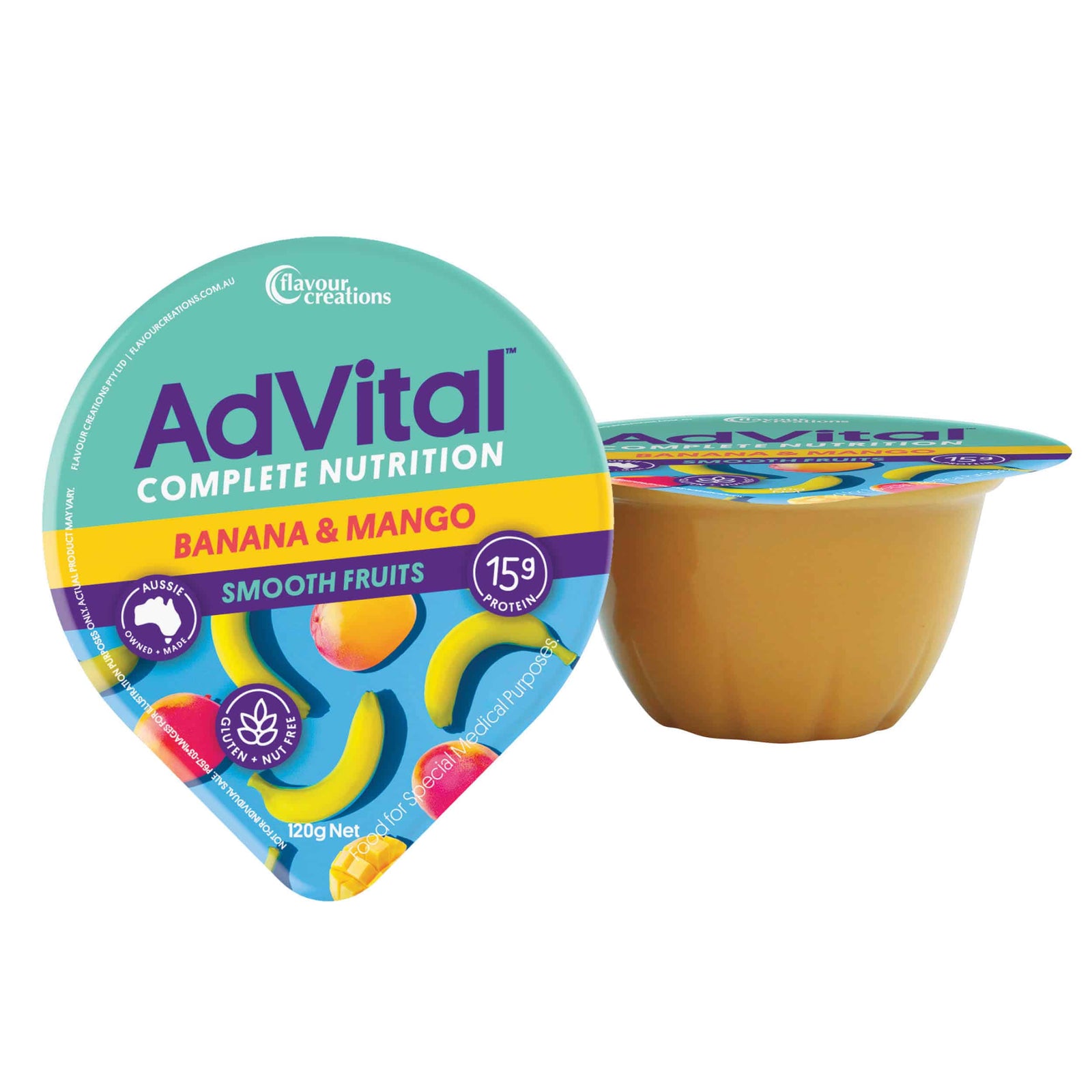 Flavour Creations AdVital Nutritionally Complete Smooth Fruits 120g Cu
