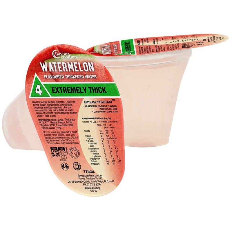 Flavour Creations Ready to Drink Water 900/4 Exremely Thick 175mL Cups | Carton of 24