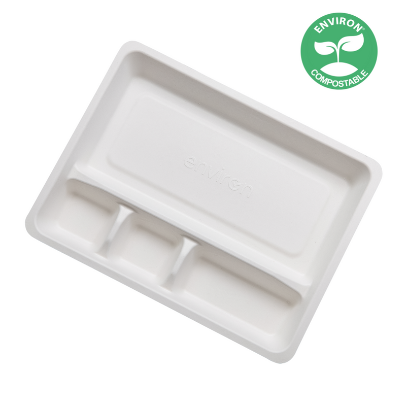 GuardOn Compostable 4-Compartment Procedure Tray | Each