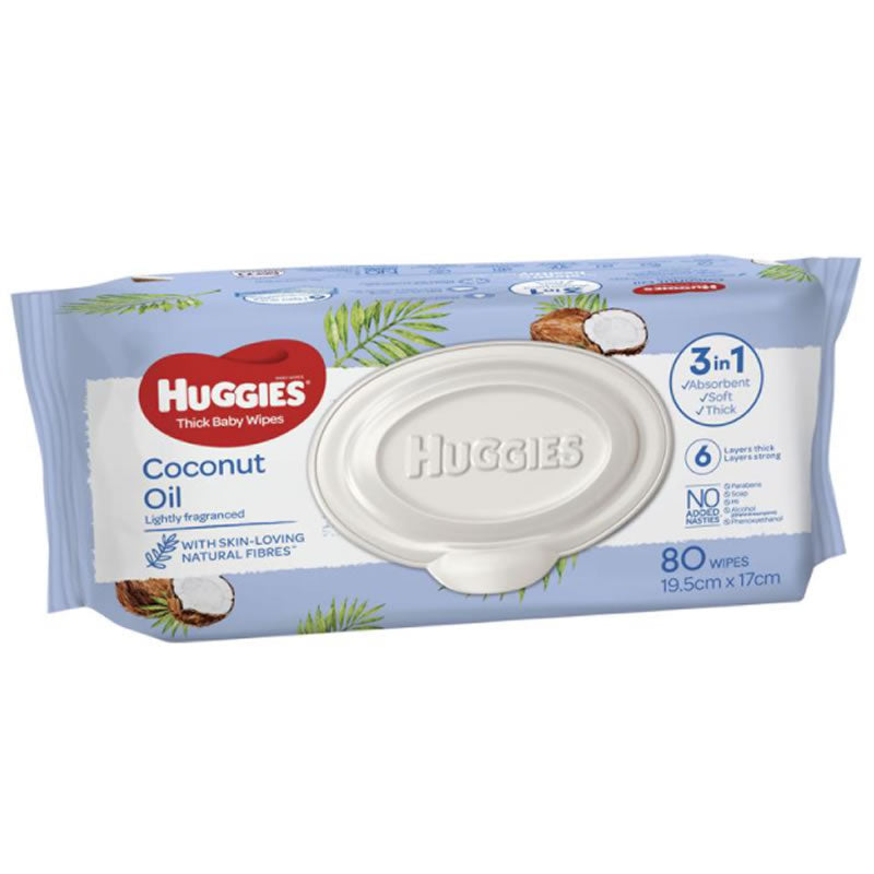 Huggies Coconut Scented Wipes (80 wipes)