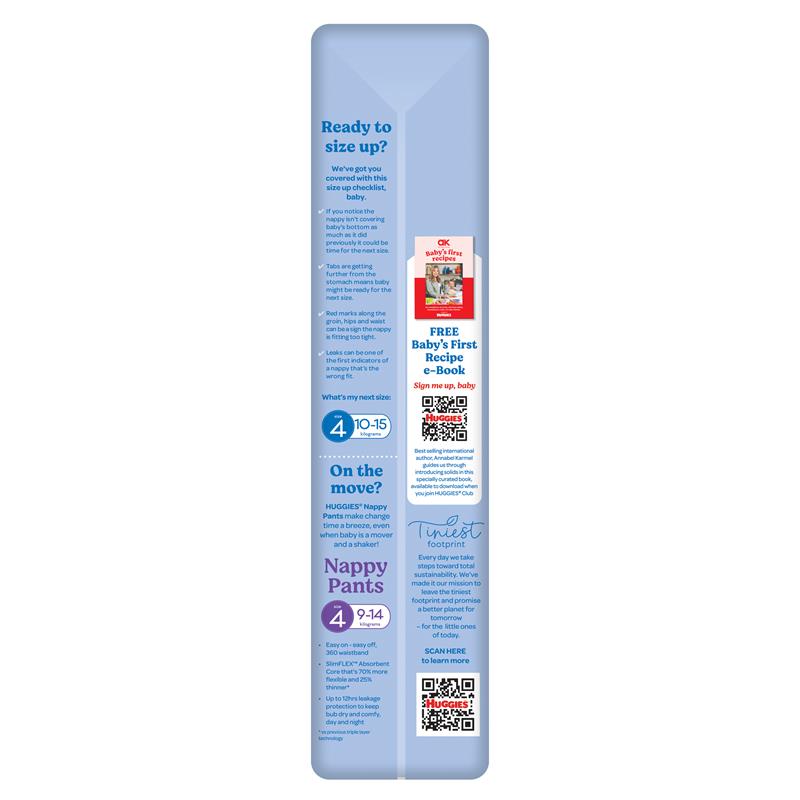 Huggies Ultra Dry Nappies for Boys Size 3 Crawler (6-11kg) | Pack of 44