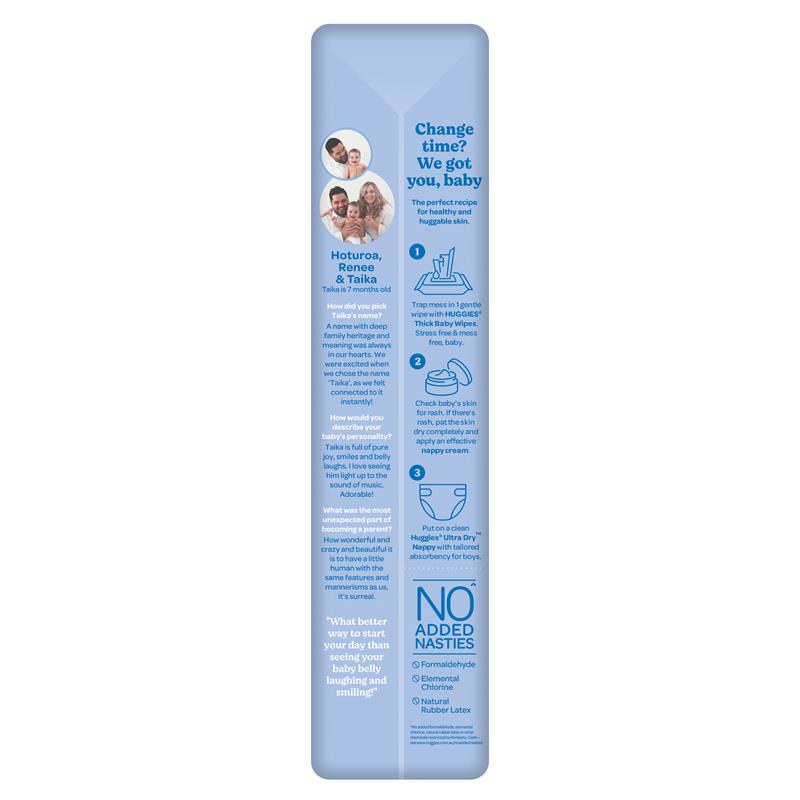 Huggies Ultra Dry Nappies for Boys Size 3 Crawler (6-11kg) | Pack of 44