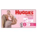 Huggies Ultra Dry Nappies for Girls Size 3 Crawler (6-11kg) | Pack of 44