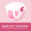 Huggies Ultra Dry Nappies for Girls Size 3 Crawler (6-11kg) | Pack of 44